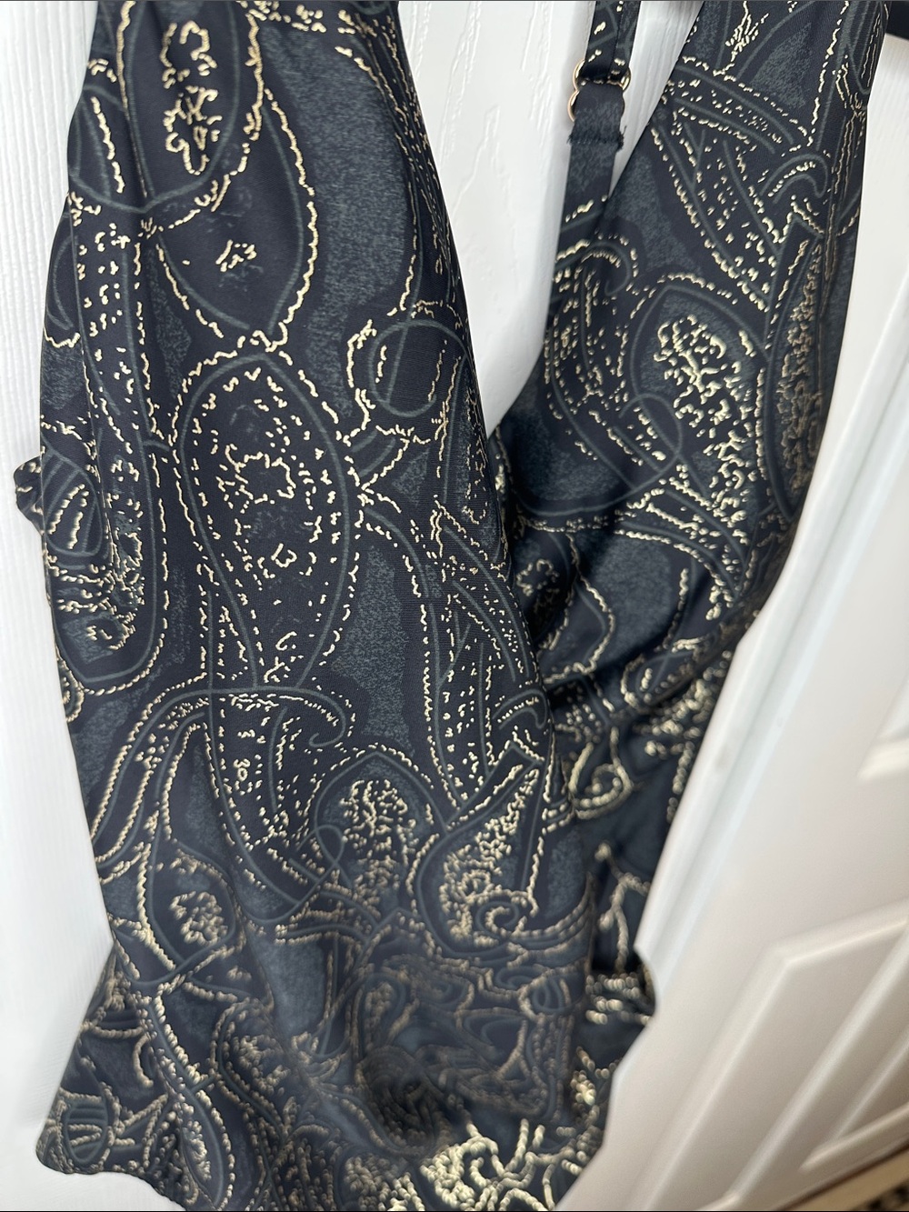 Miraclesuit Black One-Piece Swimsuit with Metallic Paisley Accents - Picture 5 of 8